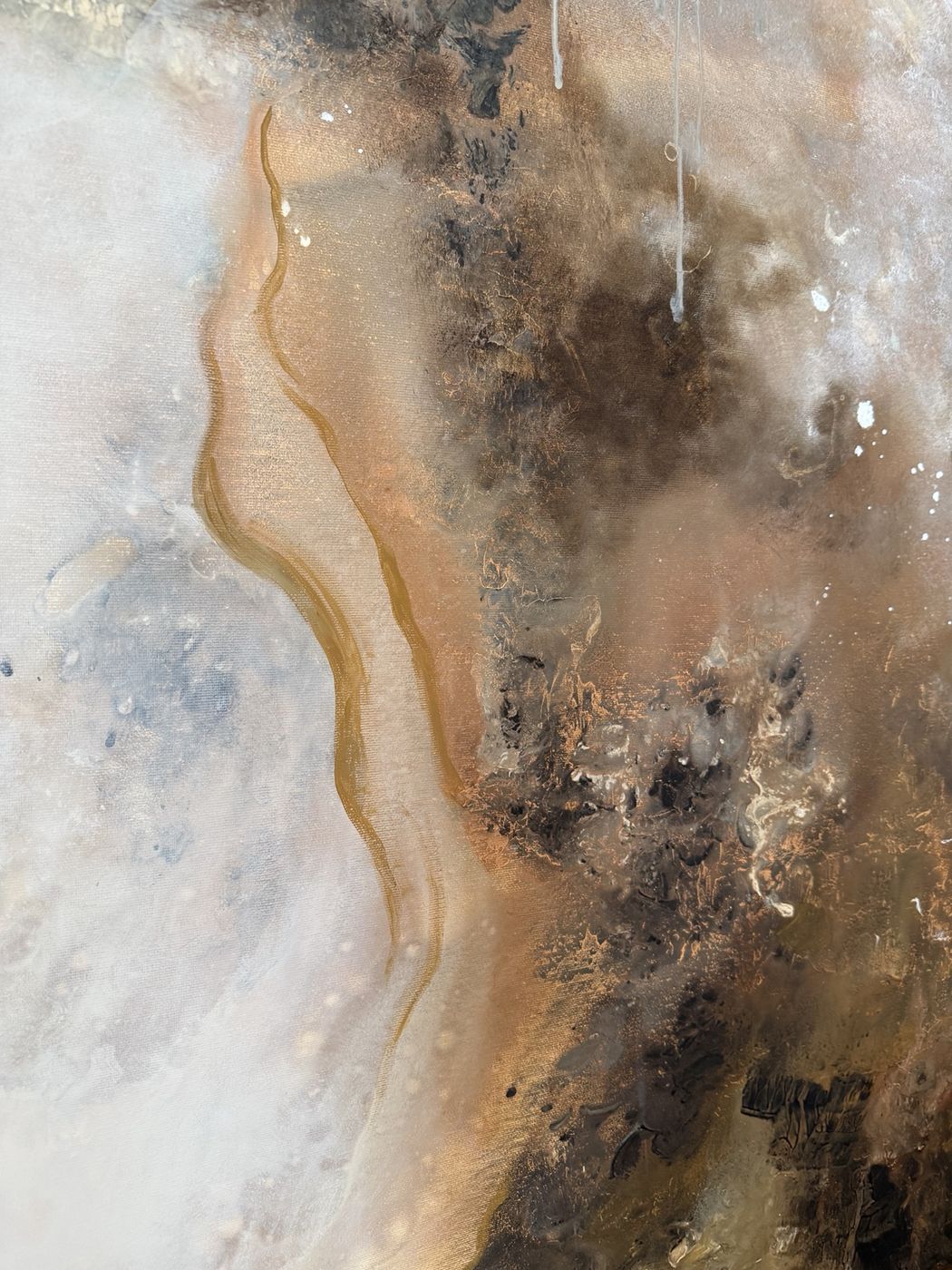 Sediment, abstract painting by Nina Masselink — view 2