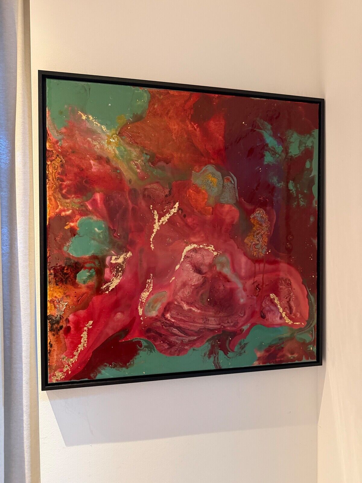 Bloodstone — original artwork on easel, framed