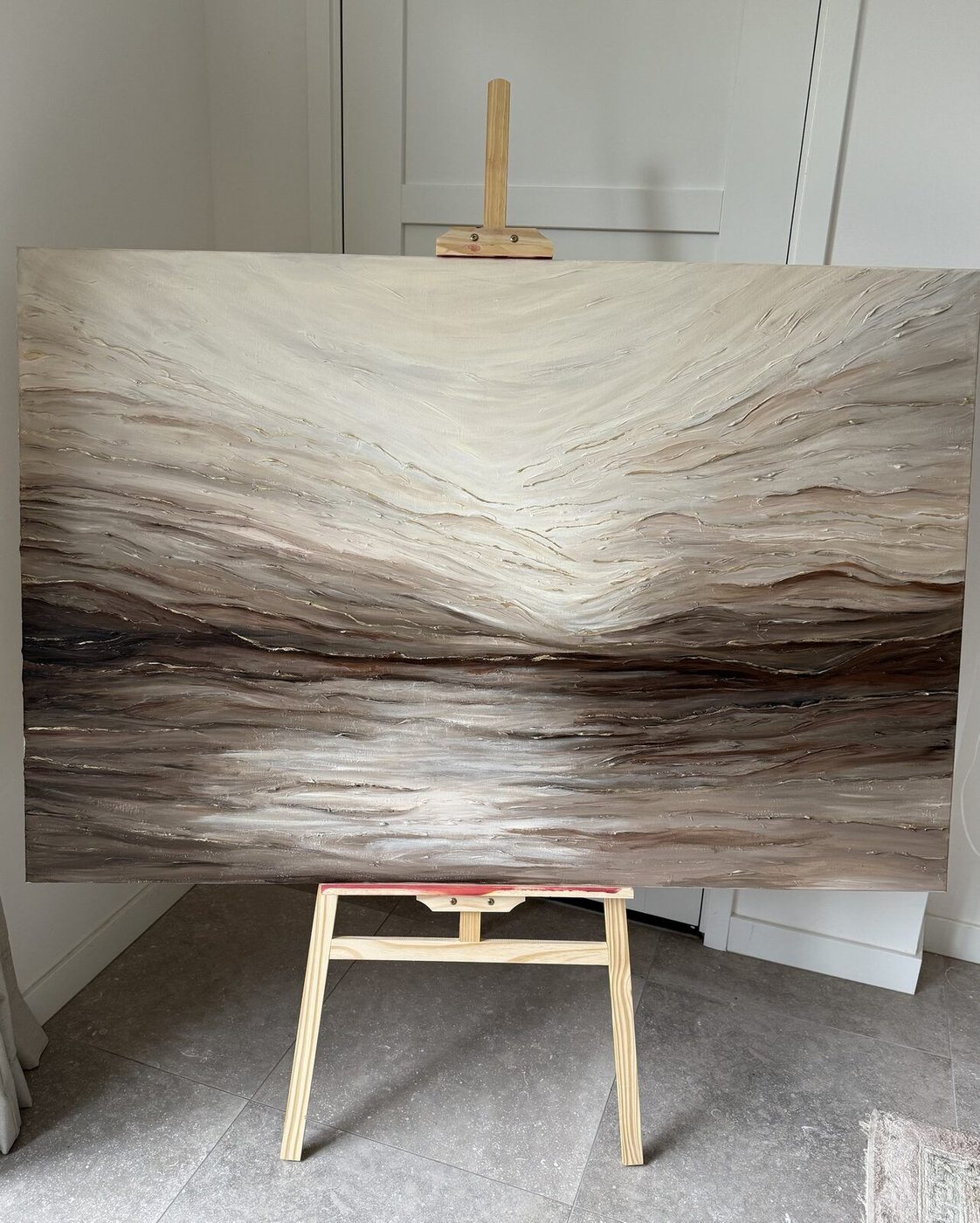 Private commission, 150 × 100 cm, abstract painting by Nina Masselink