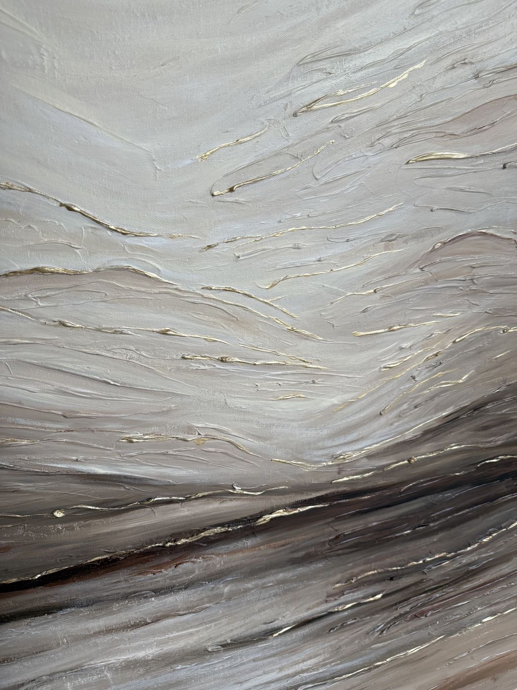 Private commission, 150 × 100 cm — texture detail
