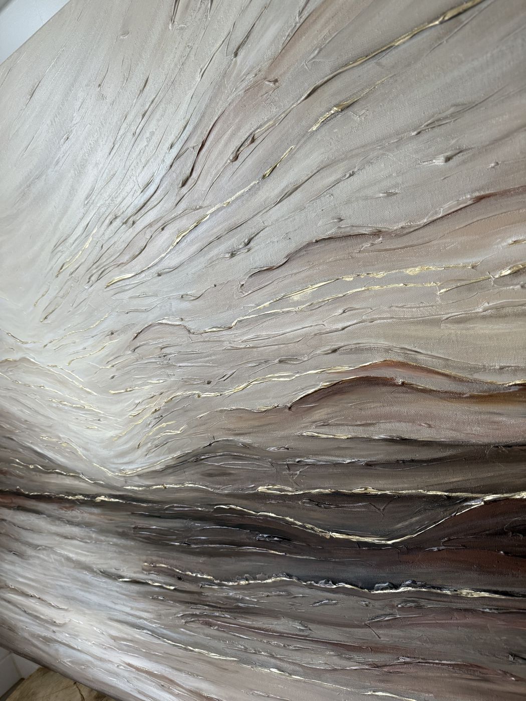 Private commission, 150 × 100 cm — texture detail