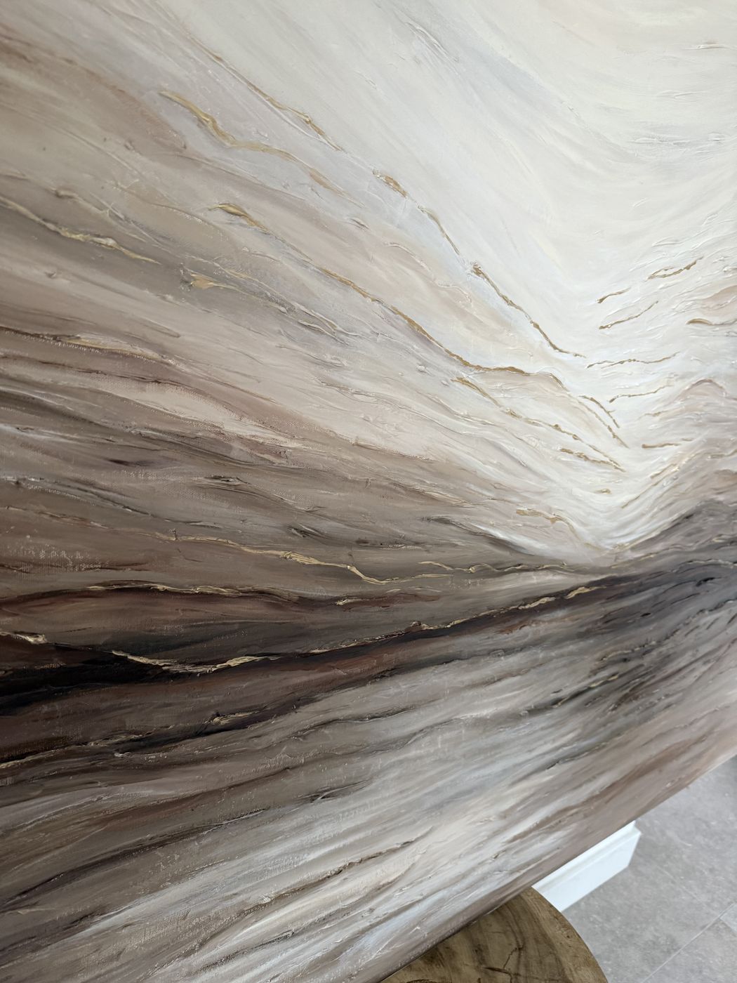 Private commission, 150 × 100 cm — texture detail