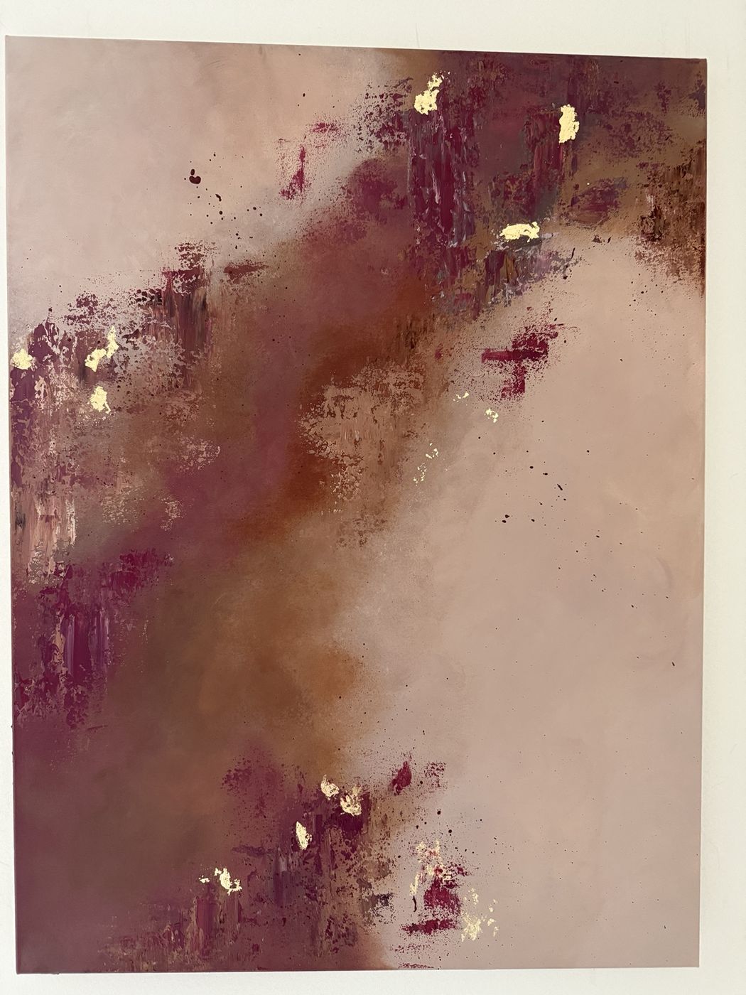 Private commission, 80 × 60 cm, abstract painting by Nina Masselink