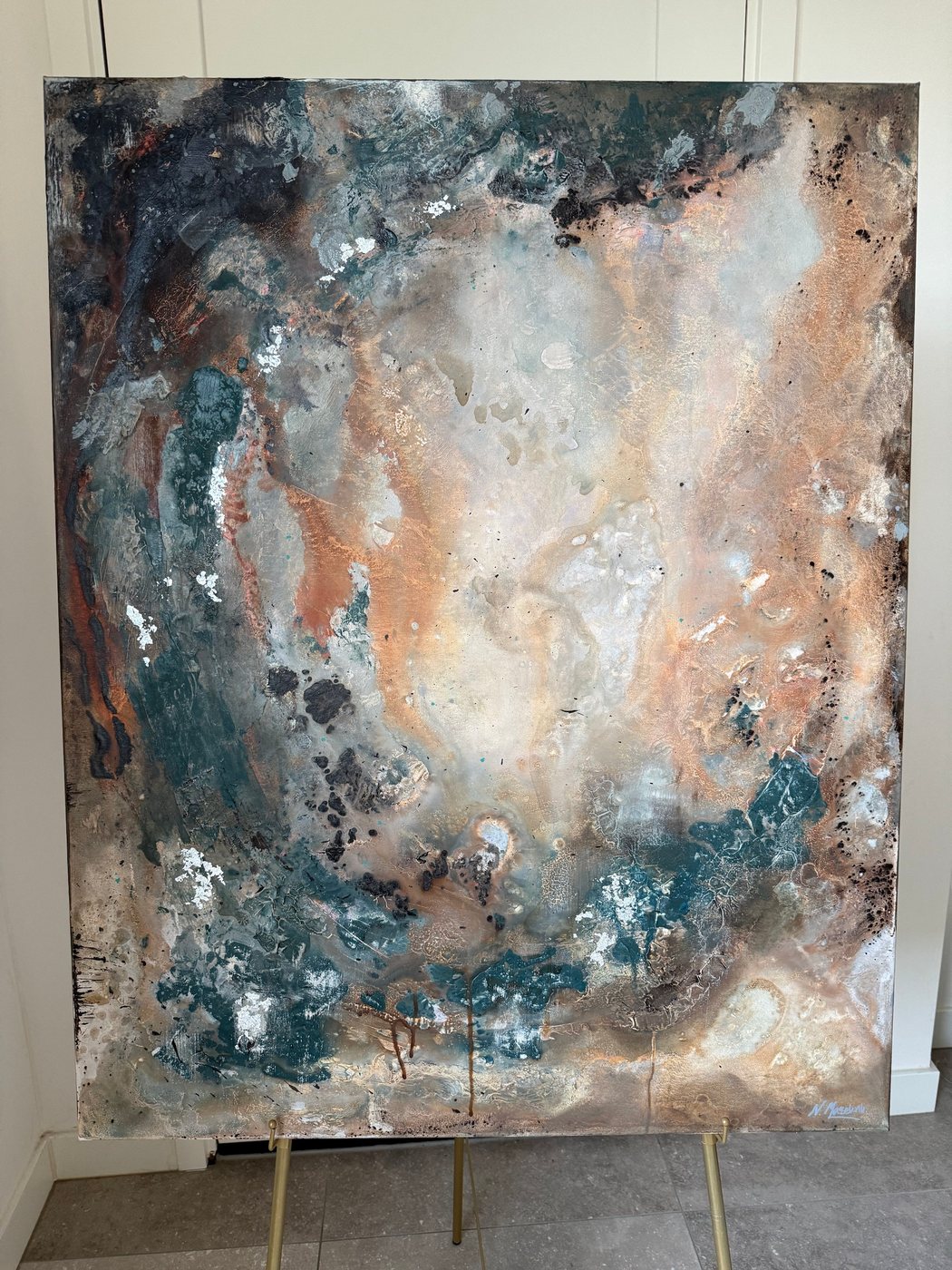Tarnish — original artwork on easel